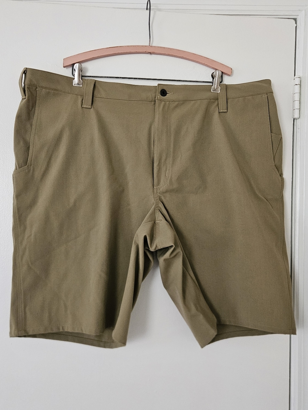 1620 Workwear Mens Classic Work Shorts Size 46 Nylon Stretch Khaki USA made Tan
